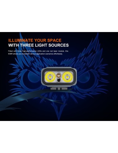 Linterna Fenix E06R (Color gris) - 700 lúmenes