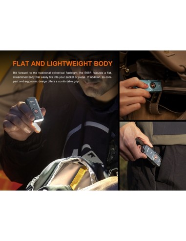 Linterna Fenix E06R (Color gris) - 700 lúmenes