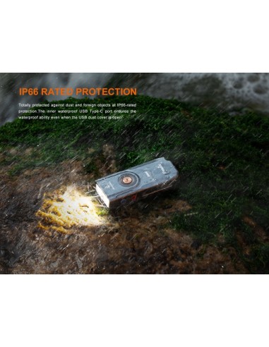 Linterna Fenix E06R (Color gris) - 700 lúmenes