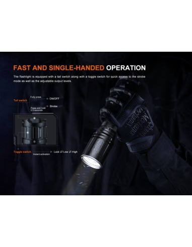 Linterna táctica Fénix TK30R - 500 lúmenes