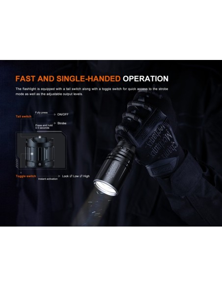 Linterna táctica Fénix TK30R - 500 lúmenes