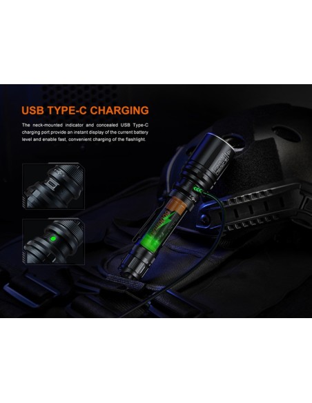 Linterna táctica Fénix TK30R - 500 lúmenes