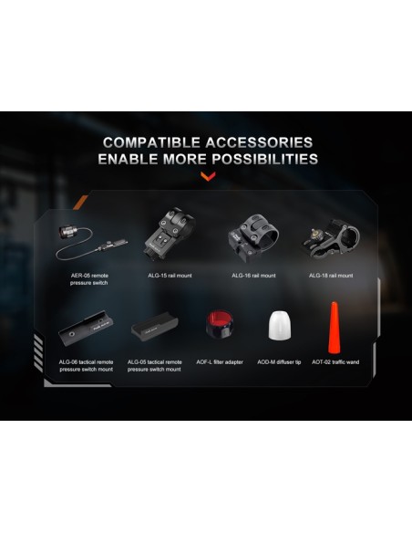 Linterna táctica Fénix TK30R - 500 lúmenes