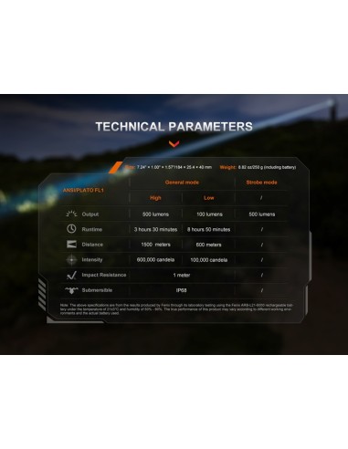 Linterna táctica Fénix TK30R - 500 lúmenes