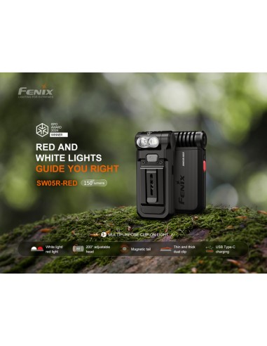 Linterna multiusos Fenix SW05R-RED - 150 lúmenes