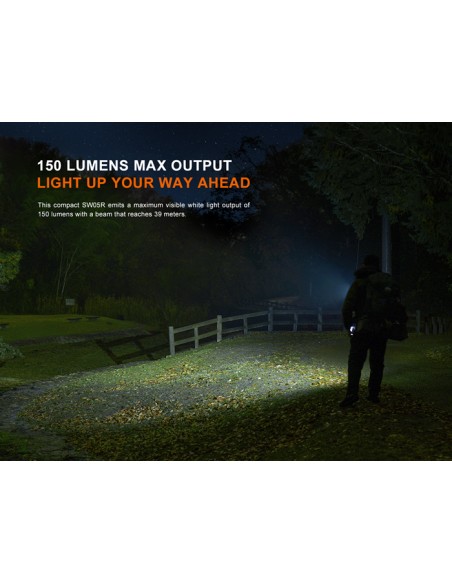 Linterna multiusos Fenix SW05R-RED - 150 lúmenes