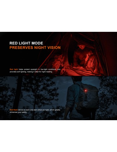 Linterna multiusos Fenix SW05R-RED - 150 lúmenes