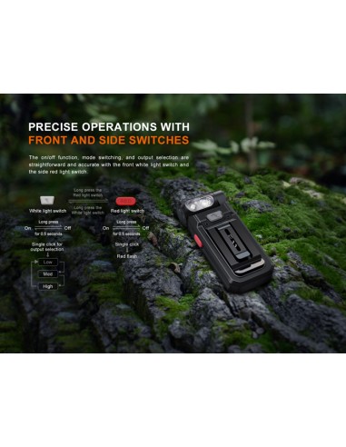 Linterna multiusos Fenix SW05R-RED - 150 lúmenes