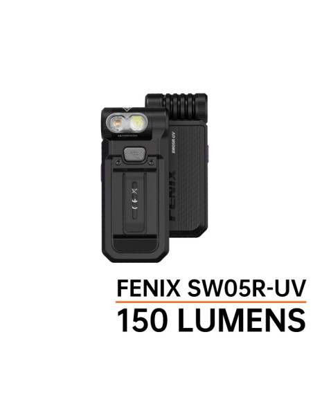 Linterna multiusos Fenix SW05R-UV - 150 lúmenes