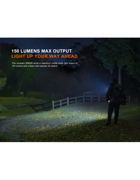 Linterna multiusos Fenix SW05R-UV - 150 lúmenes