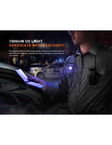 Linterna multiusos Fenix SW05R-UV - 150 lúmenes