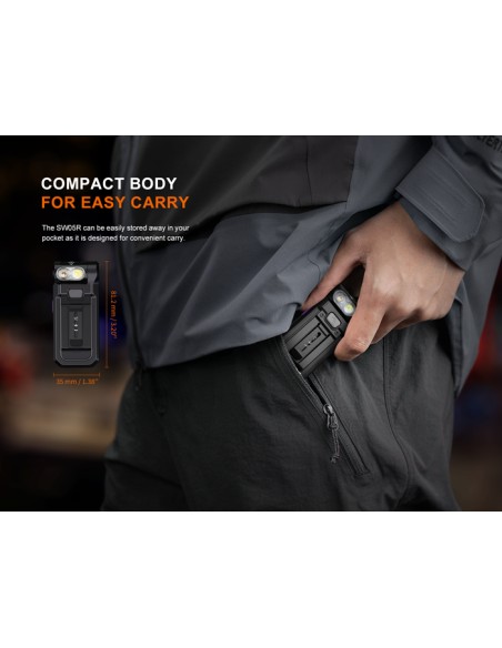 Linterna multiusos Fenix SW05R-UV - 150 lúmenes