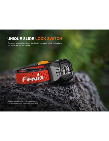Frontal Fenix HL18R-T V2.0 Color Rojo - 800 lumenes. Recargable para Trailrunning