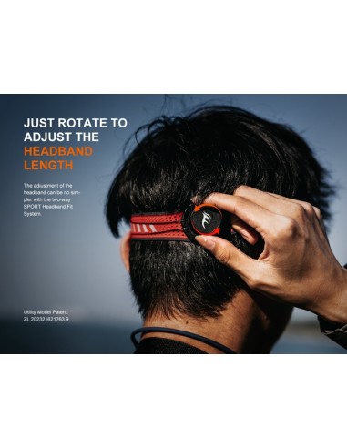 Frontal Fenix HL18R-T V2.0 Color Rojo - 800 lumenes. Recargable para Trailrunning