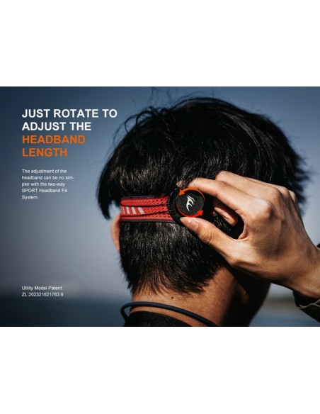 Frontal Fenix HL18R-T V2.0 Color Blanco - 800 lumenes. Recargable para Trailrunning