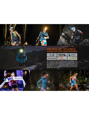 Frontal Fenix HL18R-T V2.0 Color Blanco - 800 lumenes. Recargable para Trailrunning