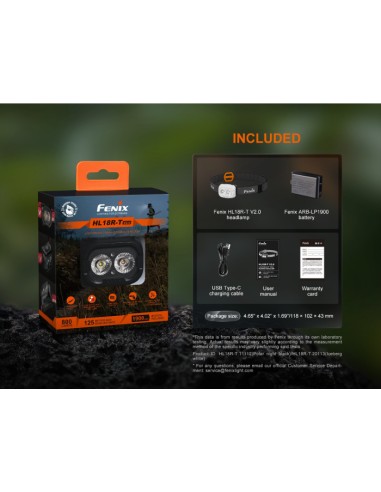 Frontal Fenix HL18R-T V2.0 Color Blanco - 800 lumenes. Recargable para Trailrunning