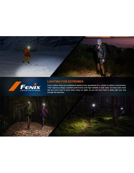 Frontal Fenix HL18R-T V2.0 Color Blanco - 800 lumenes. Recargable para Trailrunning