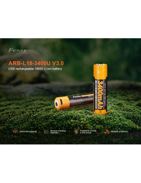 Fenix ARB-L18-3400U V3.0 - 3400 mAh Recargable USB C