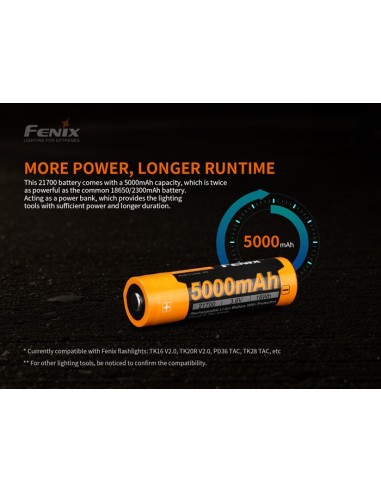 Fenix ARB-L21-5000 V2.0 - 5000 mAh Recargable
