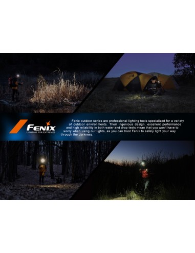 Frontal Fenix HL12R V2.0 Gris - 500 lumenes. Recargable USB C