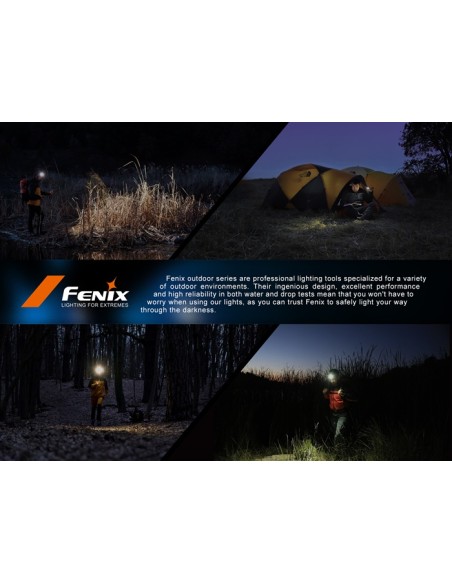 Frontal Fenix HL12R V2.0 Gris - 500 lumenes. Recargable USB C