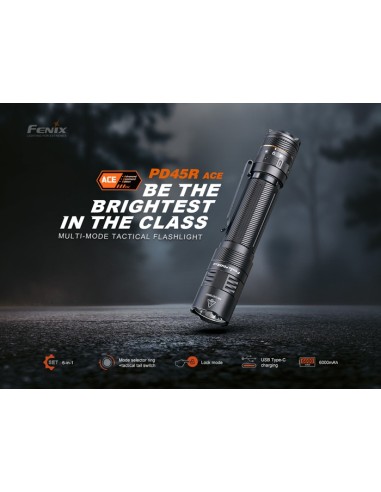 Fénix PD45R ACE - 3200 lúmenes - Linterna táctica multimodal