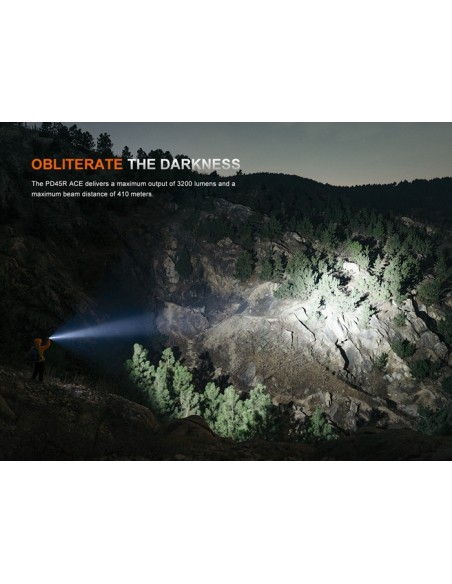 Fénix PD45R ACE - 3200 lúmenes - Linterna táctica multimodal