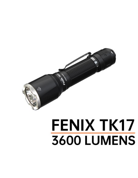 Linterna táctica Fénix TK17 - 3600 lúmenes con doble interruptor
