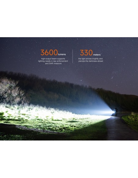 Linterna táctica Fénix TK17 - 3600 lúmenes con doble interruptor