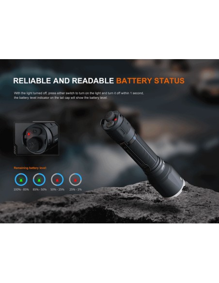 Linterna táctica Fénix TK17 - 3600 lúmenes con doble interruptor