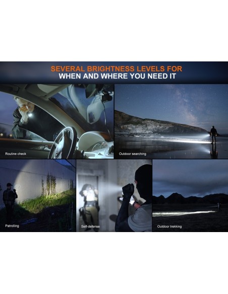 Linterna táctica Fénix TK17 - 3600 lúmenes con doble interruptor