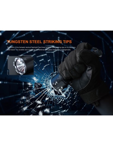 Linterna táctica Fénix TK17 - 3600 lúmenes con doble interruptor