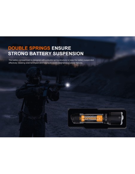 Linterna táctica Fénix TK17 - 3600 lúmenes con doble interruptor