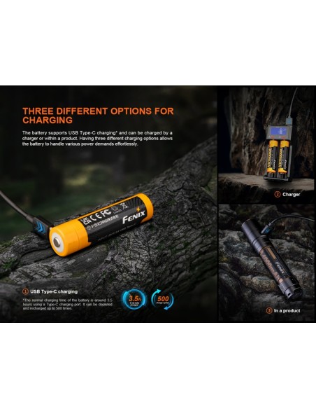 Fenix ARB-L18-4000U - 4000 mAh Recargable USB Tipo C
