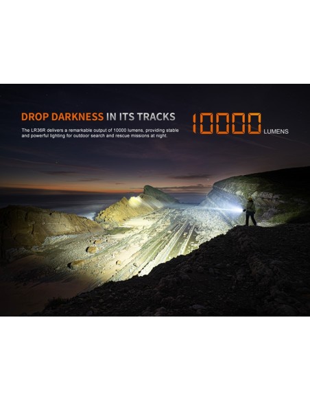 Linterna Fénix LR36R Super Brillante - 10.000 lúmenes