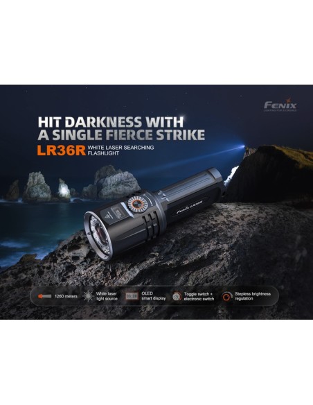 Linterna Fénix LR36R Super Brillante - 10.000 lúmenes