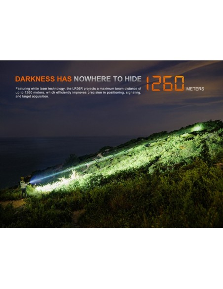 Linterna Fénix LR36R Super Brillante - 10.000 lúmenes