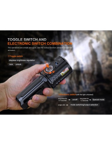 Linterna Fénix LR36R Super Brillante - 10.000 lúmenes