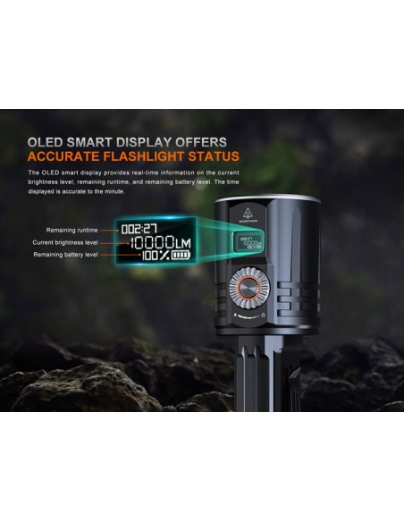 Linterna Fénix LR36R Super Brillante - 10.000 lúmenes