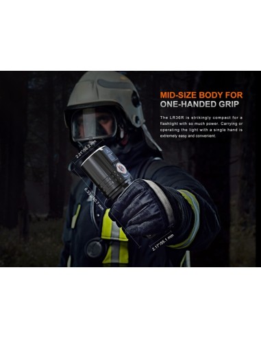 Linterna Fénix LR36R Super Brillante - 10.000 lúmenes