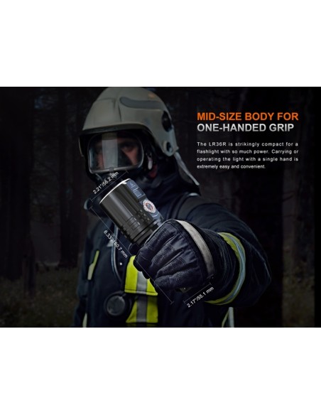 Linterna Fénix LR36R Super Brillante - 10.000 lúmenes