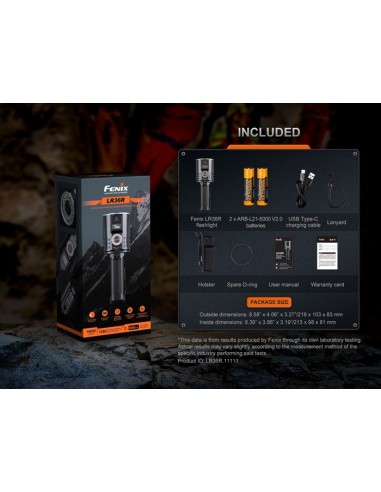 Linterna Fénix LR36R Super Brillante - 10.000 lúmenes