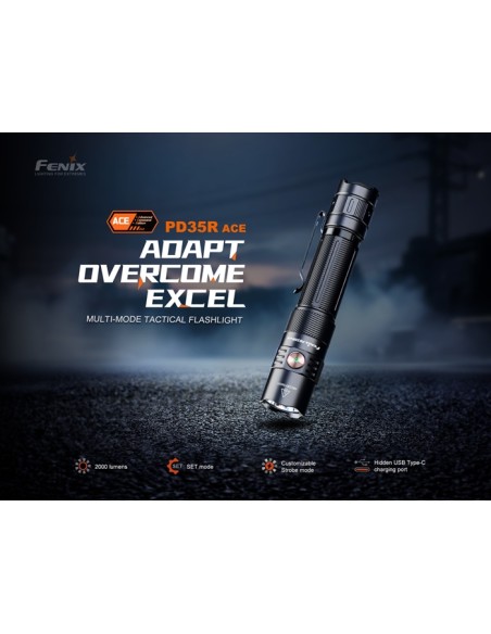 Fénix PD35R ACE - 20000 lúmenes - Linterna táctica multimodal