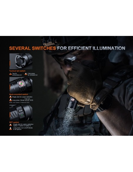 Fénix PD35R ACE - 20000 lúmenes - Linterna táctica multimodal