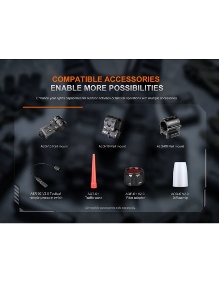 Fénix PD35R ACE - 20000 lúmenes - Linterna táctica multimodal