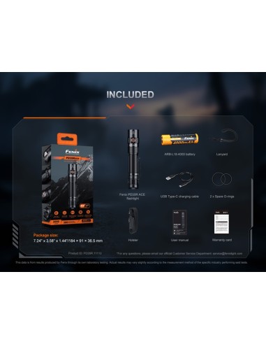 Fénix PD35R ACE - 20000 lúmenes - Linterna táctica multimodal