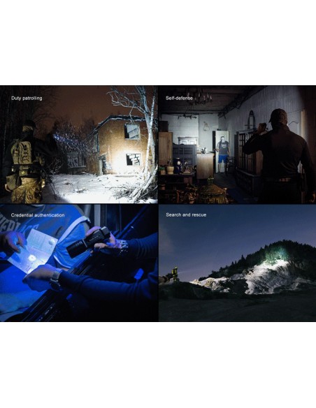 Linterna táctica Fénix TK35R - 5800 lúmenes con luz UV - Recargable USB Tipo C