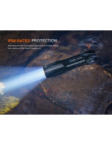 Linterna táctica Fénix TK35R - 5800 lúmenes con luz UV - Recargable USB Tipo C