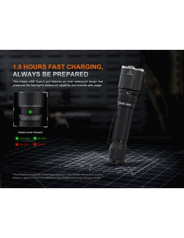 Linterna táctica Fénix TK21R - 3600 lúmenes con doble interruptor